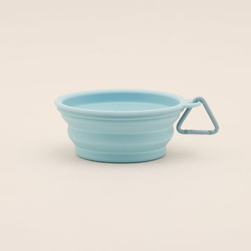 COLLAPSIBLE FOOD BOWL 400 ML | ชามอาหารสัตว์เลี้ยงพับได้ สีฟ้า