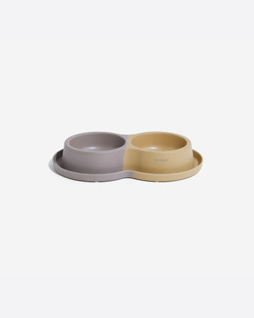 Two tone Double Bamboo Bowl ชามอาหาร