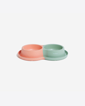 Two tone Double Bamboo Bowl ชามอาหาร