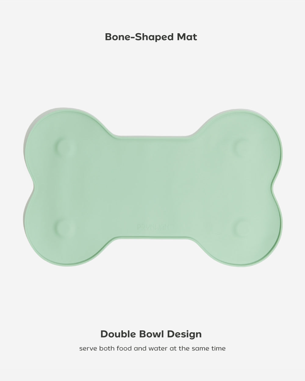 Bone Shape Floor Mat แผ่นรองชามอาหาร