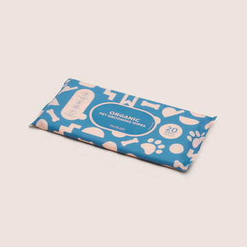 ORGANIC PET GROOMING WIPES 20S | ผ้าเช็ดทำความสะอาดสัตว์เลี้ยงสูตรออร์แกนิก 20 แผ่น