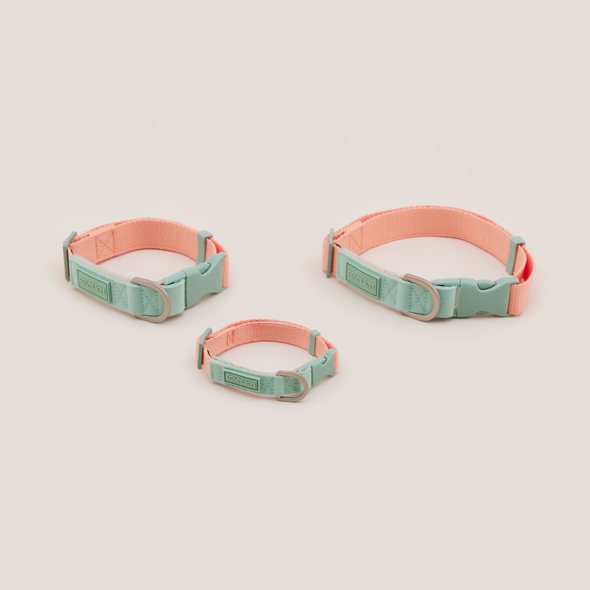 Dog Collar Two Tone | ปลอกคอ สัตว์เลี้ยง สีส้ม-มิ้นต์